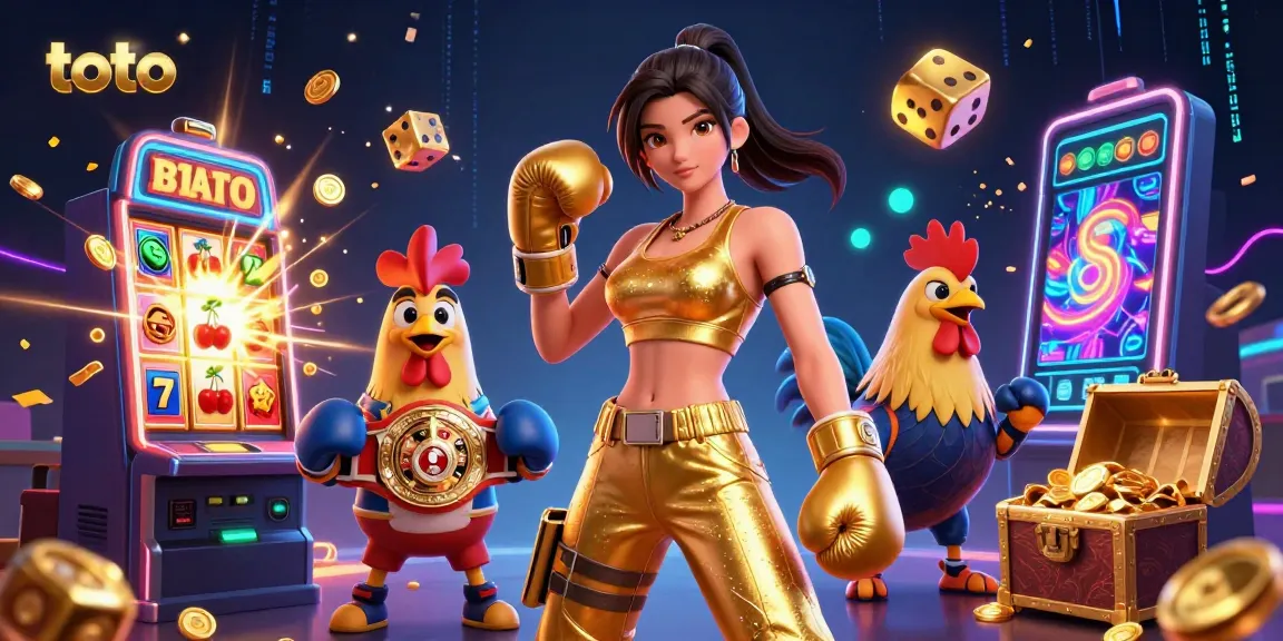 Engage with toto slot machines featuring a vibrant championship scene with gold coins and colorful symbols.