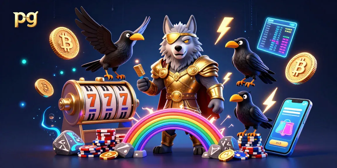 Spin slot reels with pg showcasing an Odin-inspired scene filled with digital assets and casino elements.