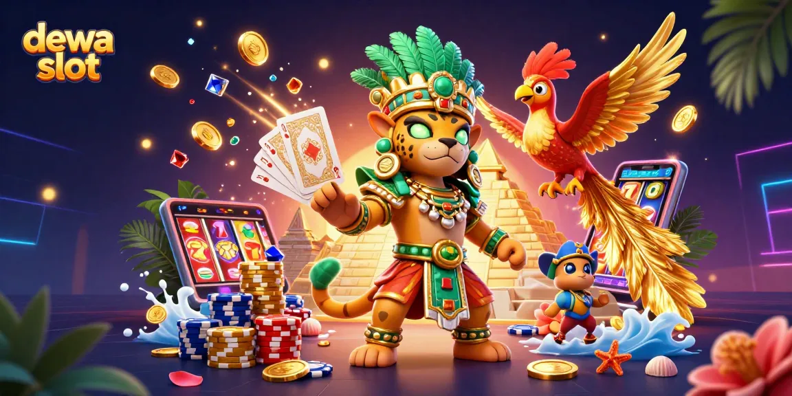 Menangkan pengalaman bermain dewa slot dengan suasana kasino penuh warna dan elemen menarik lainnya.