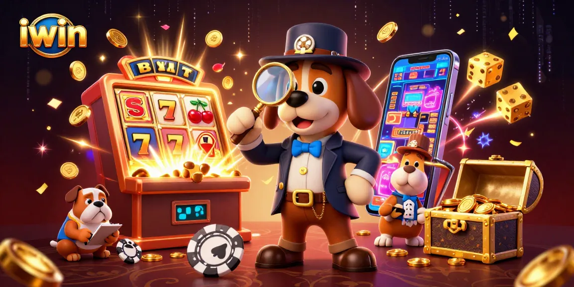 Spin and win with iwin in this vibrant 3D casino scene filled with exciting elements.