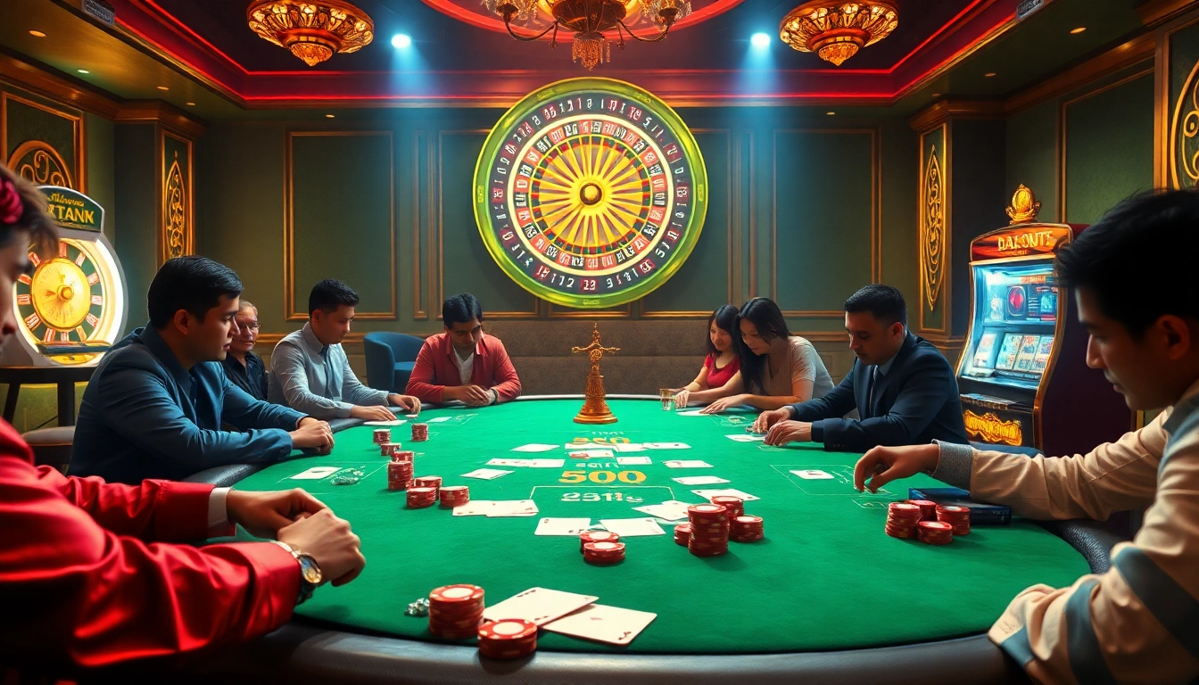 Rasakan sensasi Datuk Win di meja kasino yang meriah dengan permainan yang sengit.