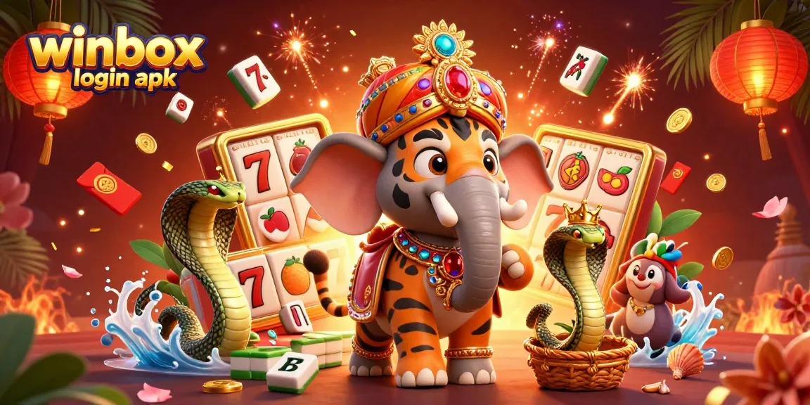 Experience the excitement of the winbox login apk with an enchanting casino scene featuring vibrant characters and elements.