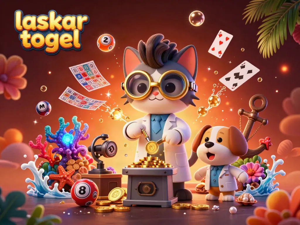 Engage with the laskar togel experience as our scientific cat and dog duo create lottery excitement with vibrant visuals.