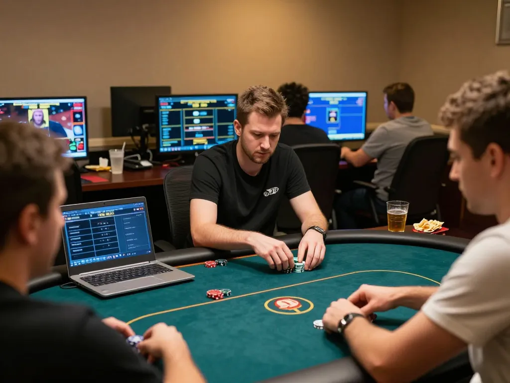 Experience online poker excitement with strategic gameplay using tr88 in a modern setting.