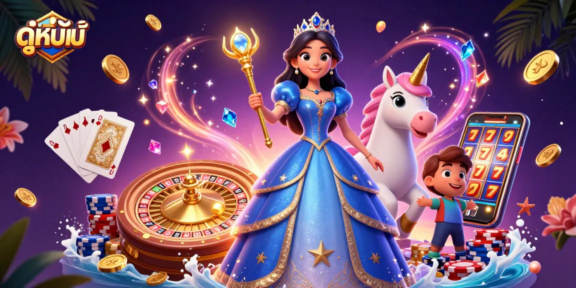 Win big while watching ดูหนังใหม่ with a glamorous scene featuring sparkling casino elements.