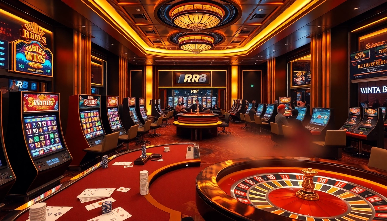 Experience the thrill of RR88 Auction with vibrant casino games and engaging online gambling elements.