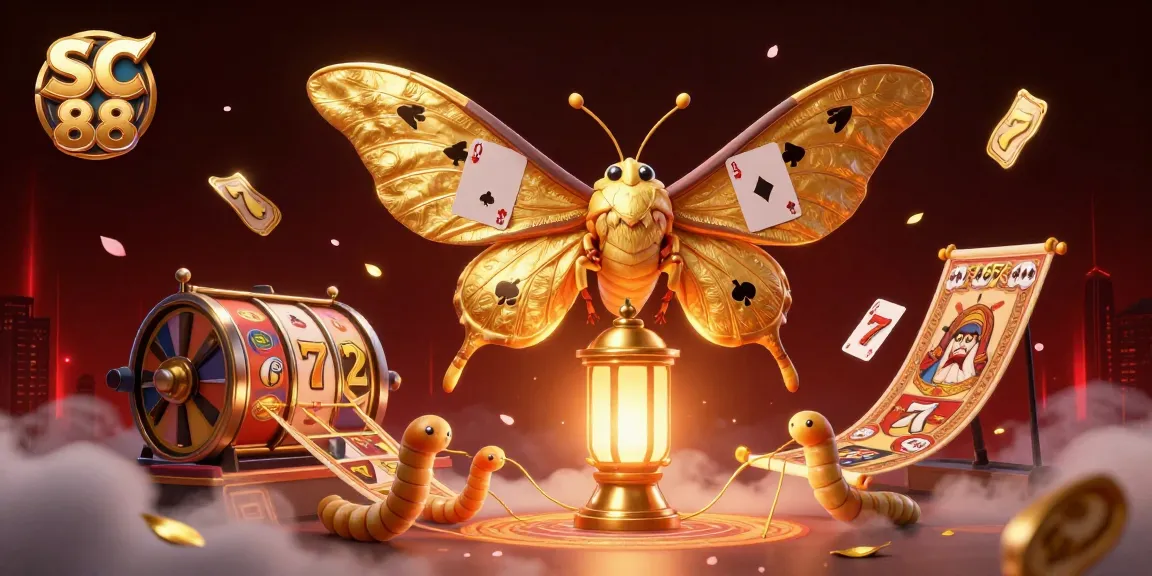 Enjoy thrilling wins at SC 88 with a dazzling illustration of a vibrant casino scene featuring rich casino elements.