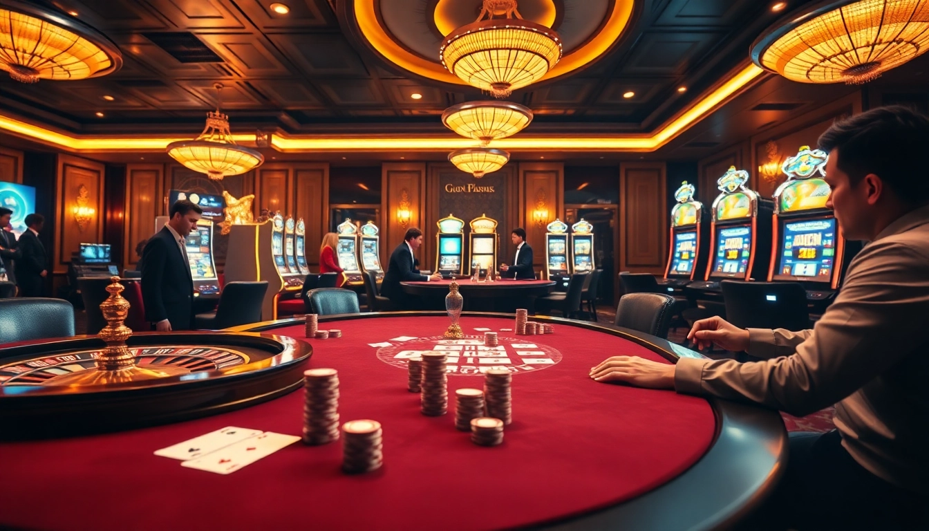 Experience luxury gambling at https://go88vn.id/ with engaging poker tables and vibrant slot machines.