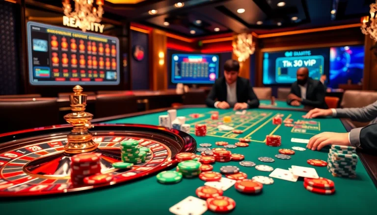Experience the thrill of the rik vip casino with vibrant gaming elements and luxury.