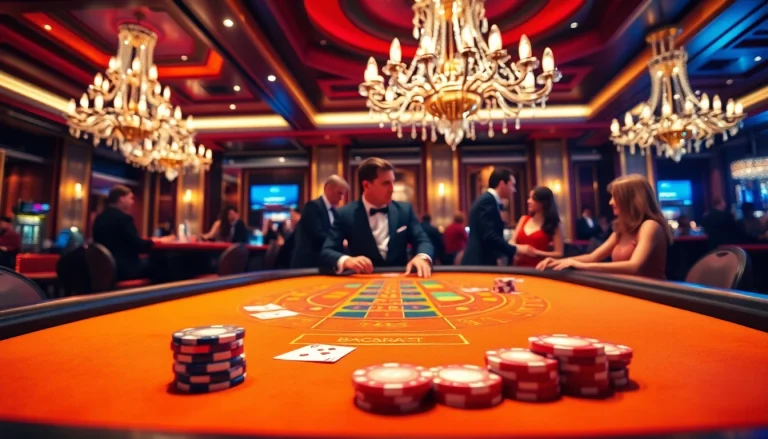 에볼루션 바카라에서 실시간으로 플레이하는 세련된 카지노 테이블의 모습