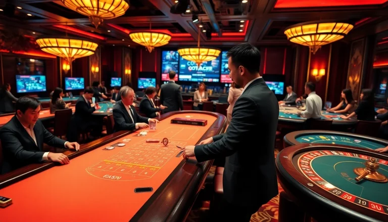 הנאה ממשחק מותח ב-Stake סוכן עם דילרים מקצועיים בסביבת קזינו יוקרתית.