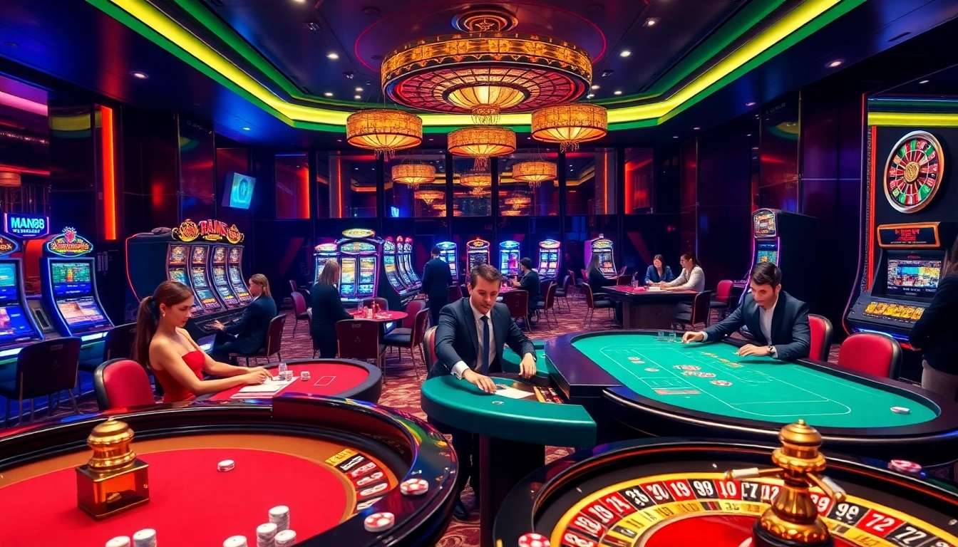 Experience the excitement of nhà cái Man88 with engaging casino games and vibrant betting action.